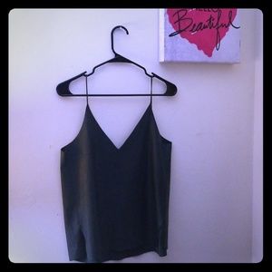 Zara top leather